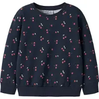 Name it Sweatshirt 'NMFOMER' marinblå / khaki / ljusgrön / körsbärsröd