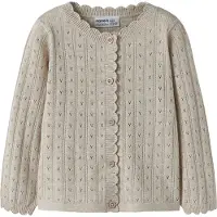 Name it Cardigan - Stickad - NmfOlin - Peyote Melange - - 6 år (116) - Cardigan