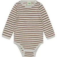FUB Body l/ä - Ull - Light Grey Melange/Hasselbrun melerad - - 62 - Body L/Ä
