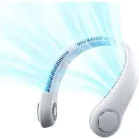 JISULIFE Neck Fan 3 4000mAh bärbar halsfläkt - grå