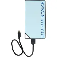 Design Letters Powerbank - 8000mAh - Ljusblå - - One Size - Powerbank
