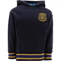 Versace Hoodie - Marinblå m. Guld/Blårutig - - 4 år (104) - Hoodie