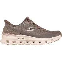SKECHERS Arch Fit Glide-Step Pro Golden Pace Textil Dam Brun/Guld Träningsskor