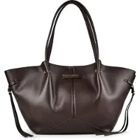 Karl Lagerfeld för kvinnor. B3W30347 Brun medelstor Pierced tote-väska (OSFA), Casual, Polyuretan