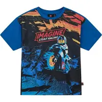 Lego Wear LEGO City -T-shirt - LWTaffy 614 - Blå m. Tryck - - 4 år (104) - T-shirt
