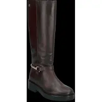 Tommy Hilfiger Gold Tone Hardware Leather Riding Boots