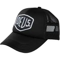Deus Ex Machina för män. D261MHA190 Baylands Trucker keps svart (OSFA), Casual, Bomull