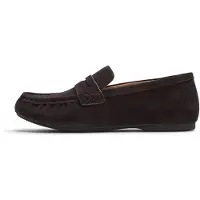 FitFlop för kvinnor. ADD-167 Mockasiner i Delicato-läder, mörkbrun (36), Karta, Delat läder, Ingen, Casual, Klassisk