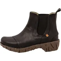 El naturalista för kvinnor. 2N1583010005_001 Ankelstövlar i läder N158 Arizona svart (39), Hud, 1 till 3 cm, Ingen, Casual