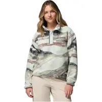 Columbia - Helvetia II Printed Cropped Half Snap Sedona Sage Summits för UnisexNylon - Storlek S - Beige