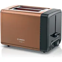 Bosch DesignLine TAT4P429 - Brödrost - 2 skiva - 2 Kortplatser - koppar