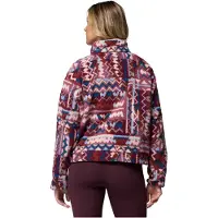 Columbia - Helvetia II Printed Cropped Half Snap Antique Mauve Geomix för UnisexNylon - Storlek XS - Rosa
