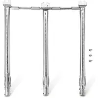 INF Brännarsats i rostfritt stål kompatibelt med Weber Spirit och GS4 Spirit II 300-serien – 304 rostfritt stål ersättningsrör 45.7cm