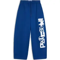 Bershka Byxa blå / vit