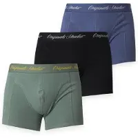 Jack & Jones Boxershorts 'JACNORREBRO' safir / ljusgrön / svart / vit