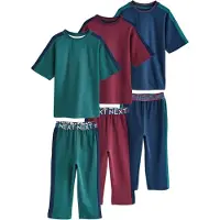 Next Pyjamas marinblå / smaragd / burgunder