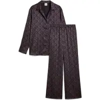 Calvin Klein Jacquard Pyjama Set Minimalist Satin