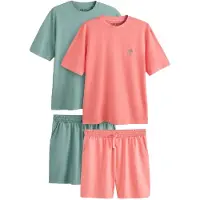 Next Pyjamas kort turkos / rosa