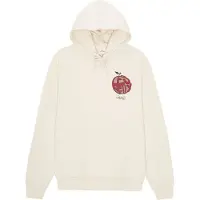 Les deux Sweatshirt 'Orchard' beige / ljusbeige / mörkgrön / körsbärsröd