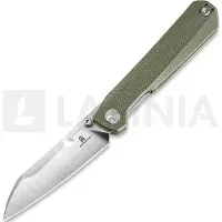 Bestechman Curvee - Satin & Stonewash - G10 fällkniv, olivgrön