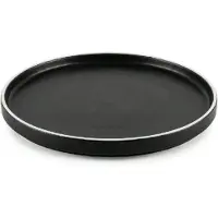 Barlife Tallrik 25 Cm. Svart/vit