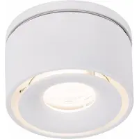 Paulmann Spircle LED-inbyggnadslampa vit matt, Vitt / opal, Vardagsrum / matsal, Aluminium / grå / zink, Modern