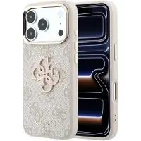 GUESS 4G & Big Resin-logotypfodral för iPhone 17 Pro Max / 18 Pro Max – Rosa