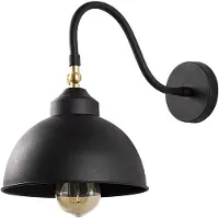 Opviq Vägglampa Saglam 3742 , dimbar, Svart, Vardagsrum / matsal, Metall, Vintage, Vägglampa, vägglampa inomhus