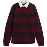 Tommy Hilfiger Rugbypiké Burgundy Navy Blå Mörkblå Bourgogne Röd torlek