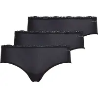 Calvin Klein 3 Pack Hipster Panties Microfibre Stretch With Lace