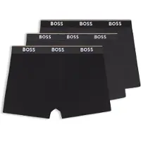 BOSS för män. 50554694 Set med 3 boxershorts Power svart (L), Hemkläder, Bomull