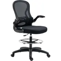 Vinsetto Ergonomisk Kontorsstol med Svankstöd och Hjul