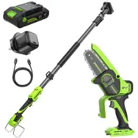 Greenworks Motorsåg för beskärning av grenar CS1032GA3; 24 V; 10 cm; 1x2,0 Ah batt.