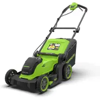 Greenworks Batteridriven gräsklippare LM4104A1; 40 V; 41 cm; BL (utan batteri och laddare)