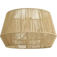 QAZQA Japandi lampskärm med beige pappersrep 50/50/30 - Bullet