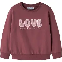 Name it Sweatshirt 'NMFOCLOVE' mauve / cyklamen / vit