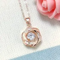 YIRAN Jewelry Mode Roséguld Hängen Halsband För Kvinnor Högkvalitativt Zirkonhalsband Hänge 925 Silver Fina Smycken Jubileumspresent gray