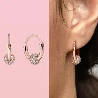 YIRAN Jewelry Nya 925 Sterling Silver Örhänge Glittrande Pärla Hoop Örhängen För Kvinnor Örhängen Passar Berlock Örhängen Fina Smycken Joyas brown