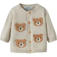 Name it Cardigan - Stickad - NbmObase - Peyote Melange - - 50 - Cardigan