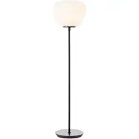 Brilliant Golvlampa Kaizen, Vitt / opal, Vardagsrum / matsal, Metall, Golvlampa