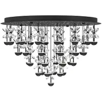 Eglo Kristall pendellampa Pianopoli, dimbar, Svart, Vardagsrum / matsal, Metall, Design, Pendellampa