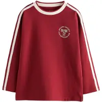 Next T-shirt burgunder / vit