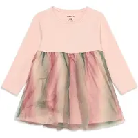Name it Klänning 'NBFLOUISA' grön / rosé / gammalrosa