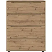 vidaXL Förvaringsskåp Artisan Ek 80 x 48 x 105 cm Konstruerat trä