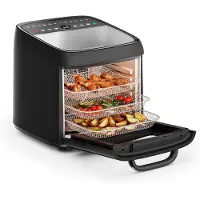 Princess 01.182494.01.001 Varmluftsfritös 12.6 l 1800 W Non-stick-beläggning, digital timer, Kontrolljus Svart