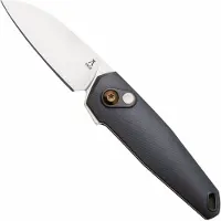 Anso of Denmark Aros 2.0, ARO-KOB-AMB-TI, Stonewashed RWL34, Kobolt Titanium, Amber Hardware, Titanium Backspacer, pocket knife, Jens Ansø design
