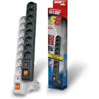 Acar Alp Acars8 05 8 Uttag Med Strömbrytare Grenuttag