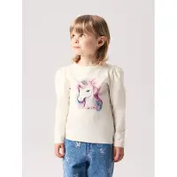 Name it T-shirt 'NMFKimia' ljusbeige / blandade färger