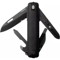 The James Brand The Helton KN133100-01 Black, Black Blade, multi-tool