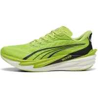 Puma Deviate NITRO 4 Green Black Running Shoes AW26, Size 40 - EUR